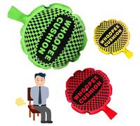 Znnhnn Coussin Peteur Autogonflant 3 Pièces, Whopee Cushion, Coussin Péteur, en Jaune, Rouge et Vert, pour Les Farce Et Attrape, pour Adulte