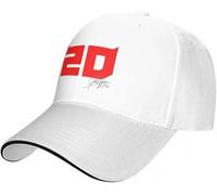 ZNODXFIV Casquette de Baseball Fabio Quartararo 20 Casual Motocross Moto Sandwich Unisexe Activités Ajustables Chapeau Cool