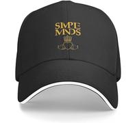 ZNODXFIV Casquette de Baseball Simple Minds Logo Chapeau d’été Casquette de Golf Chapeau Luxe Hommes Noir Cool