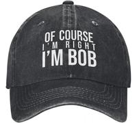 ZNODXFIV Casquette de Baseball Unisexe Bien sûr, Je suis à Droite imprimé réglable Camionneur Papa Chapeau Baseball Snapback Casquette