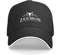 ZNODXFIV Casquette de Baseball Za.ch B.Ryan Singer The Album Logo Casquette Derby Noir Cool