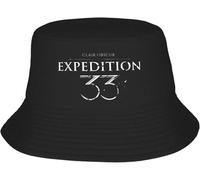 ZNODXFIV Casquettes de Baseball pour Hommes et Femmes,Expedition 33 Clair Obscur Bucket Hat Streetwear Fisherman Caps Pliable Pêche Sunscreen Chapeaux pour Hommes Femmes Mode DIY Cap Cool