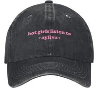 ZNODXFIV Casquettes de Baseball pour Hommes et Femmes, Hot Girls Écouter Ayliva Denim Casquette de Baseball Die Ayliva Tour 2025 Randonnée Pêche Trucker Dad Hat Cool