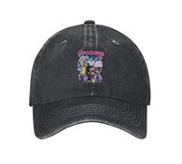 ZNODXFIV Chair de Poule, Bienvenue à Horrorland Pattern, Officiellement licencié Demin Trucker Hat Léger Hommes Chapeaux Casquette de Baseball pour Hommes Cool
