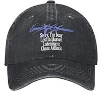 ZNODXFIV Chase Atlantic Lost in Heaven Casquette de Baseball Mode en Détresse Denim Band R & B Couvre-Chef Hommes Femmes en Plein air Été Cadeau Chapeaux Casquette Cool