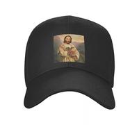 ZNODXFIV Classique Cool Jésus Saint Keanu Reeves Et Bébé Casquette De Baseball pour Hommes Femmes Personnalisé Réglable Unisexe Papa Chapeau Été Snapback Caps Cool