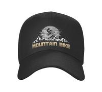 ZNODXFIV Classique Personnalisé Mountain Bike Casquette de Baseball Hommes Femmes Respirant VTT Vélo Biker Cycliste Vélo Papa Chapeau Extérieur Snapback Chapeaux Cool