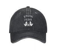 ZNODXFIV Écriture Avant Je ne Peux Pas écouter Jul Demin Trucker Hat Durable for All Seasons Femmes Chapeau Casquette de Baseball pour Femmes Cool