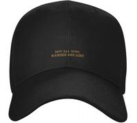ZNODXFIV Not All That Wander sont perdus Casquette de Baseball Classique Chapeau drôle Casquette Militaire Casquette Western Homme Baseball pour Femmes Cool