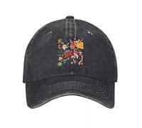 ZNODXFIV Rétro Vintage des années 70 Flute Texte Demin Trucker Hat Durable pour Toutes Les Saisons Casquettes Femmes Casquette de Baseball Hommes Cool