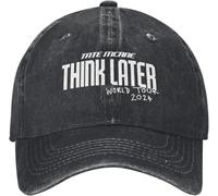 ZNODXFIV Tate McRae Think Later World Tour 2024 Concert Casquette de Baseball Stuff Retro en détresse Lavé Papa Chapeau Hommes Chapeaux de Voyage Casquette Cool