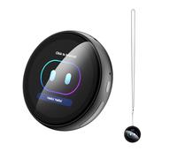 ZNP Badge numérique AI Companion, traducteur de traduction portable avec écran tactile HD, réactions interactives en temps réel, broche portable Bluetooth 6.0 pour voyage, affaires et vie (dos