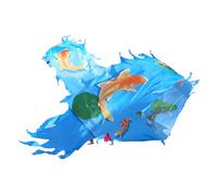 ZNQNDSR Dragon Poi Poi De Ruban De Dragon pour Débutants, Ensemble D'accessoires De Scène De Fitness en Plein Air, Poi De Dragon avec Tête De Dragon 3D Et Corde Pivotante Combo(Blue,10m/33ft)