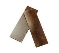 ZNQNDSR Ébauches De Couteaux Marron, 2 Pièces, Manche De Couteau, Matériau Pour Bricolage, Artisanat, Décoration(6.3x1.9x0.3 in)