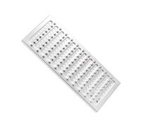 ZNQNDSR Grilles De Drainage pour Tranchées Extérieures De 0,08 Po D'épaisseur, Couvercle De Drain en Acier Inoxydable 304 pour Cour, Garage, Allée(22.8x9.8x0.98in)