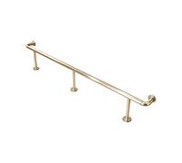 ZNQNDSR Kit De Repose-Pieds De Barre Robuste, pour Intérieur, Repose-Pieds De Barre Mural, pour Restaurant, Cuisine, Café, Comptoir De Bibliothèque(Champagne Gold,5.0M/16.40FT)