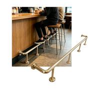 ZNQNDSR Repose-Pieds De Barre en Acier Inoxydable, 3.28~16,4 Pieds, Kit De Cuisine, pour Restaurant, Bibliothèque, Bureau De Réception(Champagne Gold,5.0M/16.40FT)