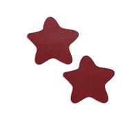 ZNQNDSR Simili Cuir Autocollant Patch De Réparation en Cuir en Forme D'étoile, Autocollant Et Découpable, avec Une Forte Adhérence, pour Canapés, Sièges De Voiture, Vestes(Date Red)