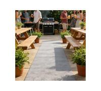 ZNQNDSR Tapis D'allée Antidérapant en Tissu Épais, pour Église, Mariage, Dîner De Gala, Défilé De Mode Et Occasions Formelles en Intérieur(Gray,6.5x98.4ft)