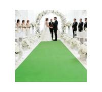 ZNQNDSR Tapis De Sol Antidérapant De Qualité Supérieure pour Allée Verte, pour Cérémonies De Mariage, Fêtes en Plein Air Et Défilés De Mode(Green,3.3x98.4ft)