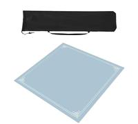 ZNQNDSR Tapis De Table Mahjong avec Sac De Rangement, Tapis De Mahjong pour Jeux De Cartes De Poker, Tapis De Jeu De Mahjong Carré Antidérapant(Light Blue,60x60cm)