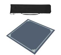 ZNQNDSR Tapis De Table Mahjong avec Sac De Rangement, Tapis De Mahjong pour Jeux De Cartes De Poker, Tapis De Jeu De Mahjong Carré Antidérapant(Blue,80x80cm)