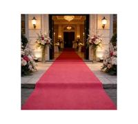 ZNQNDSR Tapis Doux pour Couloir, Décorations Délicates pour Cérémonie De Mariage, Fête À Thème, Bal De Promo(Rose Red,3.9x32.8ft)