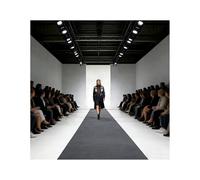 ZNQNDSR Tapis Gris Épais pour Fête De Bal, Antidérapant, pour Allée, Décoration De Cérémonie, d'anniversaire, De Mariage(4.9x32.8ft)