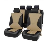 ZNQRY 9Pcs Housse de Siege Voiture pour Mercedes-Benz C-Class Sedan C180 C200 C220d C300 C300d Universel Couverture Couvre Sieges Avant Arrière Protection Ensemble Nsembles,BlackBeige