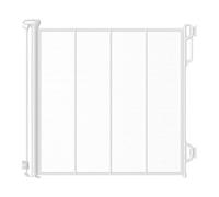 ZNTIHZ Barrière rétractable renforcée for Chien, Facile à Utiliser for Les escaliers, Les Portes, Les couloirs, l'intérieur et l'extérieur pour Escaliers, Couloirs(White)