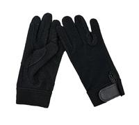 ZNTIHZ Gants d'équitation Unisexes for Hommes et Femmes, Protection des Mains du Cavalier pour Les Sports De Plein Air(Black,XL)