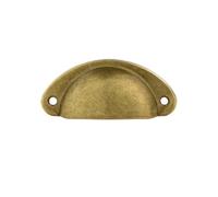 ZNTIHZ Lot de 10 boutons porte d'armoire rétro, quincaillerie meubles, poignées tiroir garde-robe, poignée coquille push-pull cuisine Pour Les Armoires Et Les Placards(Color 2)