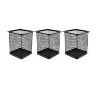 ZNTIHZ Lot de 6 porte-stylos carrés en fer for la maison, le bureau, noir, for organiser stylos, cartes, ustensiles, cadeaux for amis Pour Papeterie, Maison
