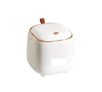 ZNTIHZ Poubelle de bureau Pop-Up Double couche, bac rangement for Table basse à pression, Design tendance for la maison Pour Le Bureau Ou La Maison(White)
