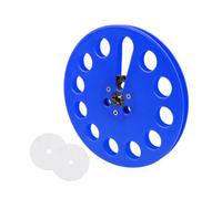 ZnttUu Bobine d'enroulement vide de 17,8 cm, avec 2 coussinets, bobine de ruban multi-trous pour le remplacement des applications d'enregistreur, convient pour ouverture de moyeu mm avec deux