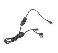 ZnttUu Câble de charge USB type C vers 4,0 7 mm Câble d'alimentation pour lampes LED, caméras de surveillance, jouets, 47,24 pouces