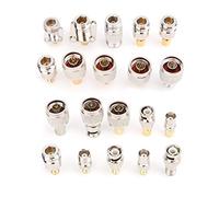 ZnttUu Lot de 20 adaptateurs de type N BNC TNC SMA mâle