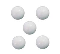 ZnttUu Lot de 5 boules de roulette russe de rechange en acrylique blanc 12/14/16/18/20/22 mm