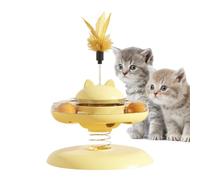 znutc Distributeur De Friandises pour Chat, Jouet Distributeur De Croquettes avec Base Antidérapante Et Circuit À Bille, Jouet Interactif pour Nourriture Féline, Destiné aux Chatons pour