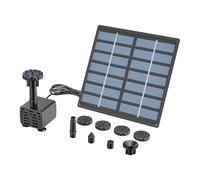 znutc Fontaine Solaire Extérieure - Portable et Facile à Installer | pour Jardin et Bassin - Utilisation en Extérieur Terrasse Arrière-Cour Parc Étang Aquarium Vivier