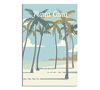 znwrr Plaque en métal Punta Cana, décoration murale vintage rustique, pour café, bar, chambre à coucher, 20 x 30 cm