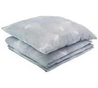 Zo.Home Saskia Couverture Duvet 100% Coton Satin, Grey, 155 x 220 Cm, 1.0 pièces