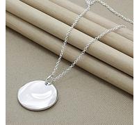 ZOAPDEBCE Colliers en Argent Sterling, 925 Collier en Argent Pendentif Mode étoile Ronde Croix Coeur Collier Femmes Bijoux Accessoires Cadeau(22)