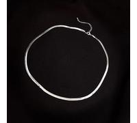 ZOAPDEBCE Colliers en argent sterling, Collier chaîne en argent Sterling 925 en os de serpent for femmes, chaîne de clavicule ras du cou, accessoires(Silver)