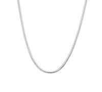 ZOAPDEBCE Colliers en Argent Sterling, Collier Classique en Argent Sterling 925 for Hommes et Femmes, chaîne Serpent de 3mm, 20 Pouces, Bijoux Cadeaux
