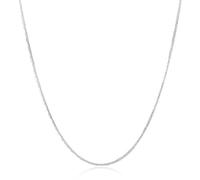 ZOAPDEBCE Colliers en argent sterling, Collier en argent Sterling 925, 2mm, 16/18/20/22/24/26/28/30 pouces, chaîne latérale for femmes et hommes, bijoux de charme de mariage, à la mode, cadeaux(26 inc