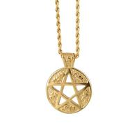 ZOAPDEBCE Colliers en Argent Sterling, Collier Hip-hop Pendentif étoile à Cinq Branches Collier personnalisé for Hommes et Femmes Cadeau