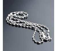 ZOAPDEBCE Colliers en argent sterling, Collier ondulé en argent Sterling 925 for femmes, bijou avec chaîne, cadeau, vente en gros, 2mm, nouvelle collection(55cm)