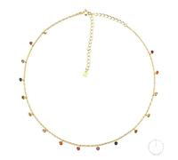 ZOAPDEBCE Colliers en argent sterling, Collier ras du cou en argent Sterling 925, or arc-en-ciel, breloque en Zircon, Rock Punk, fête, nouvelles perles, pendentif, bijoux fins