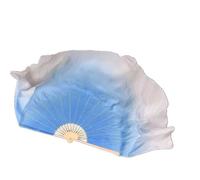 ZOAPDEBCE Fan de danse du ventre, éventail en soie double face chinois Yangko Performance Voile Demi cercle Mon Forme Ronde Ventilateur (71cm (31 40cm) 1)